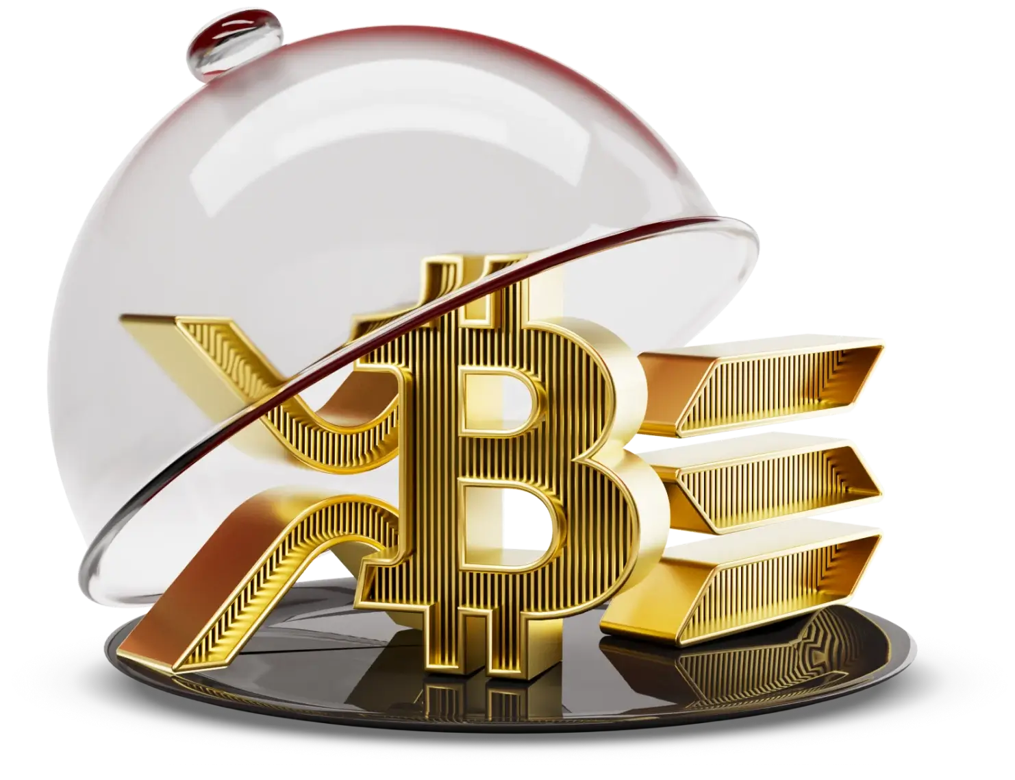 Cryptocurrency trading market with digital assets concept